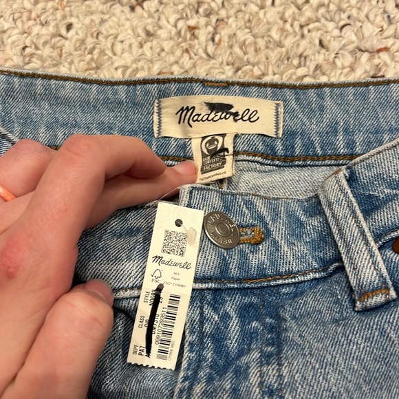 NWT Madewell The Perfect Curvy Vintage Wide Leg Crop Jean Sz 29 Denim - Picture 2 of 10